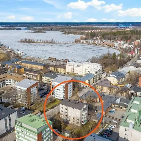 Ydinkeskusta Kaksio Saimaa Näkymillä, Ac, Wifi, Parveke Lappeenranta