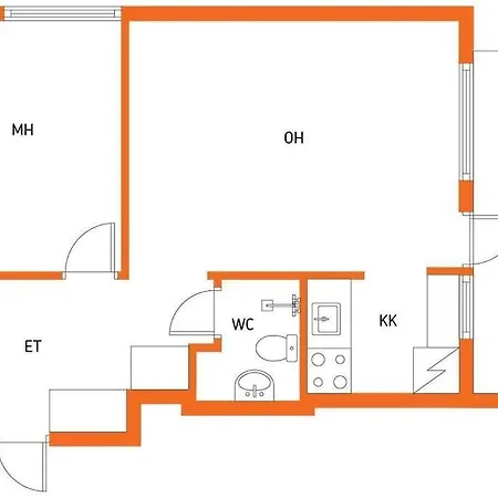 شقة Ydinkeskusta Kaksio Saimaa Naekymillae, Ac, Wifi, Parveke